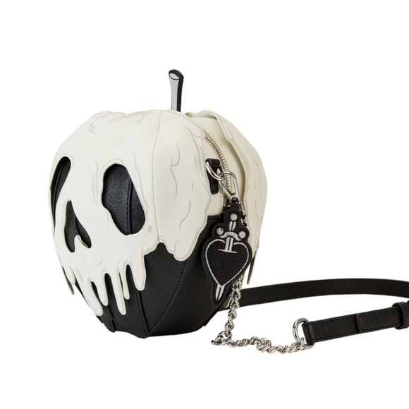 New Stitch Shoppe Disney Evil Queen Poison Apple Glow in the Dark Crossbody Bag - Picture 7 of 12